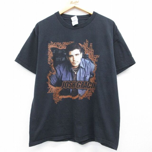 00s 半袖Tシャツ ジョシュグラシン ブラック メンズL相当 | 古着