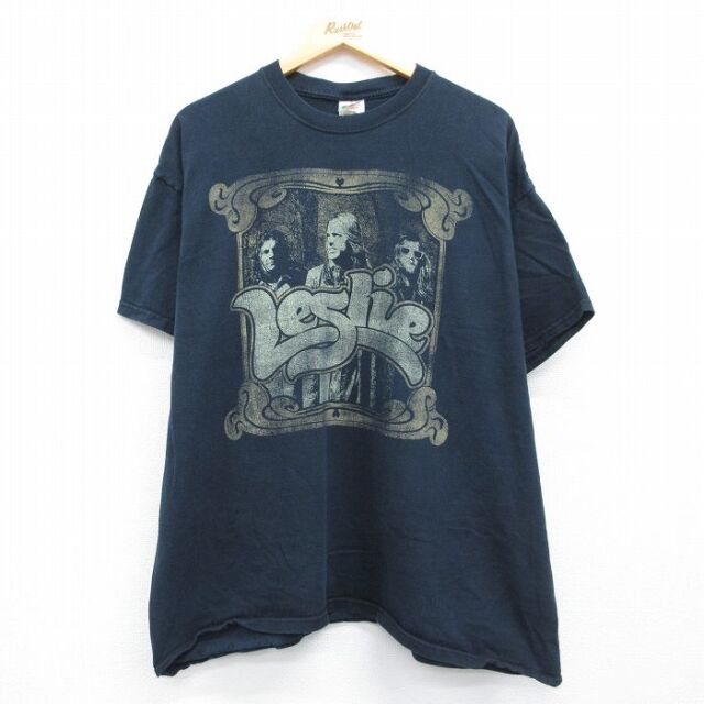 フルーツオブザルーム 00s 半袖Tシャツ Leslie ブラック メンズXL相当 | 古着