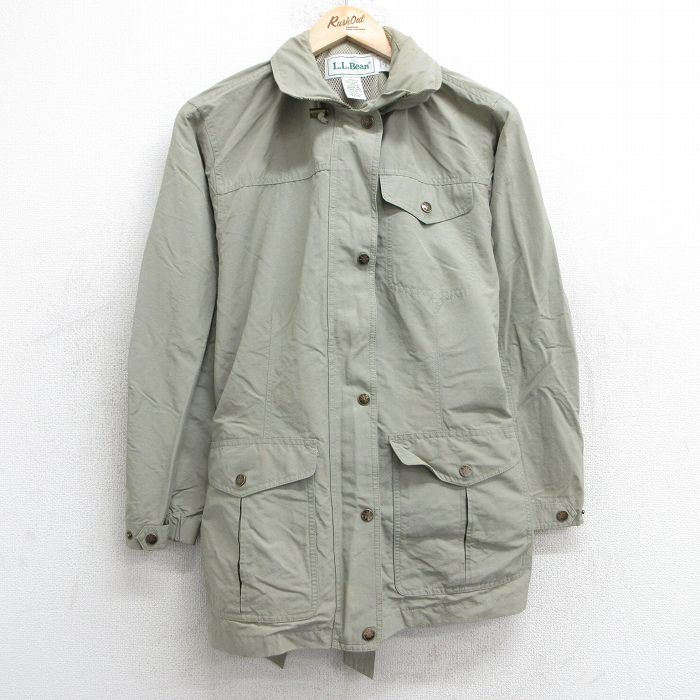 【50%OFF】古着 エルエルビーン LLBEAN 長袖 ジャケット レディース 90年代 90s ベージュ系 カーキ 25jan25 中古 アウター ジャンパー ブルゾン
