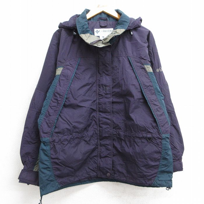 【50%OFF】古着 コロンビア COLUMBIA 長袖 ナイロン マウンテン ジャケット レディース 00年代 00s 大きいサイズ 紫他 パープル 25feb07 中古 アウター ジャンパー ブルゾン