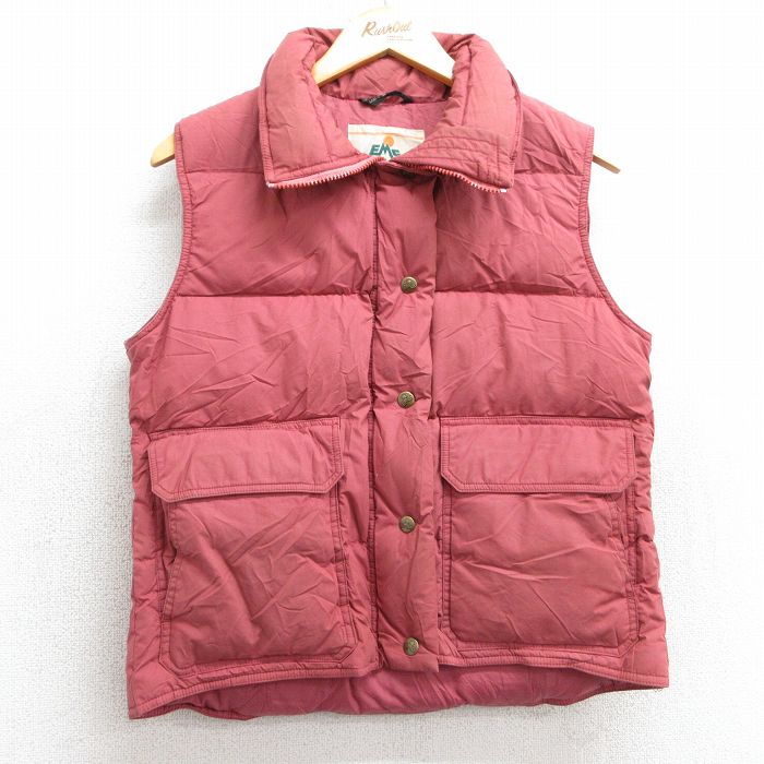 【50%OFF】古着 EMS ダウン ベスト レディース 80年代 80s ピンク系 【spe】 25feb07 中古 アウター