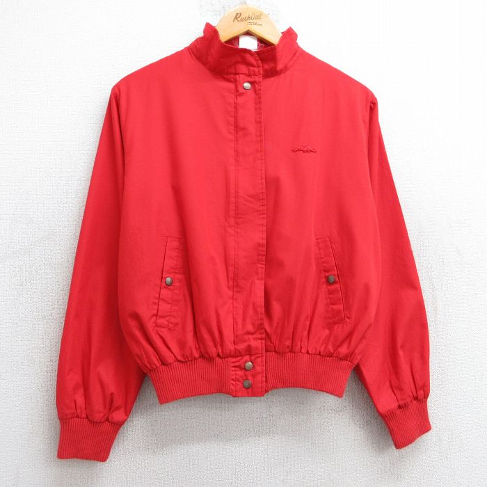 【50%OFF】古着 シアーズ 長袖 ジャケット レディース 90年代 90s 恐竜 赤 レッド 25feb08 中古 アウター ジャンパー ブルゾン