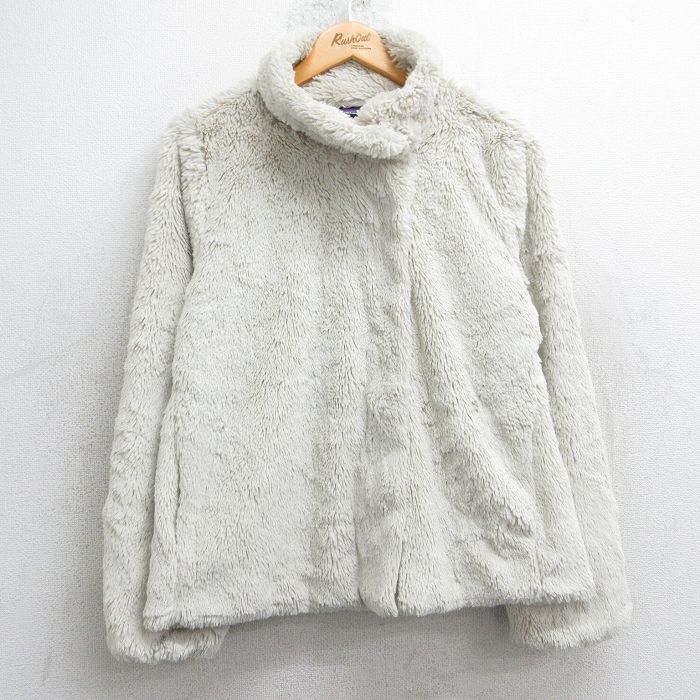 古着 パタゴニア patagonia 長袖 フリース ジャケット レディース 白系 ホワイト 25feb17 中古 アウター ジャンパー ブルゾン