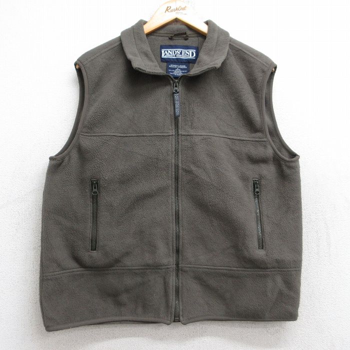 古着 ランズエンド フリース ベスト レディース 00年代 00s 茶 ブラウン 25nov01 中古 アウター