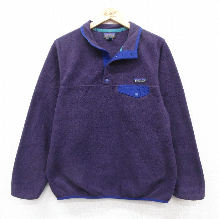 古着 パタゴニア patagonia 長袖 フリース ジャケット スナップT レディース ワンポイントロゴ シンチラ 紫他【spe】 26jan07