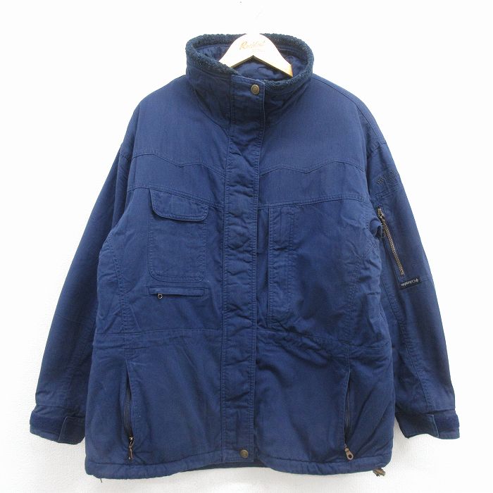 【20%OFF】古着 コロンビア 長袖 ジャケット レディース 00年代 00s ワンポイントロゴ BIG SKY 大きいサイズ 紺【spe】 26jan09