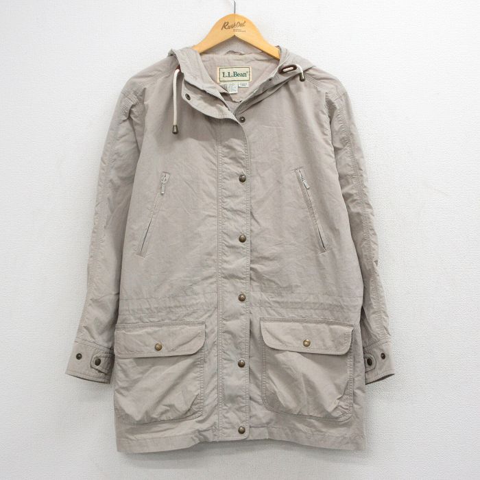 古着 エルエルビーン 長袖 ジャケット パーカー レディース 90年代 90s ベージュ 26apr27