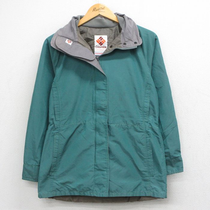 古着 コロンビア 長袖 マウンテン ジャケット レディース 80年代 80s ロクヨンクロス 緑 26apr27