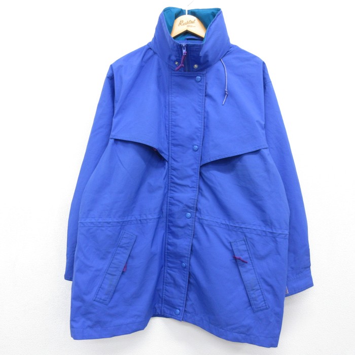 古着 長袖 レディース 80年代 80s エルエルビーン ゴアテックス ポリエステル ブルー 26aug20