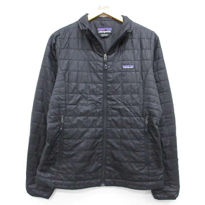 古着 パタゴニア patagonia 長袖 レディース メンズ ナノ パフ キルティング ポリエステル ブラック【spe】 26aug21