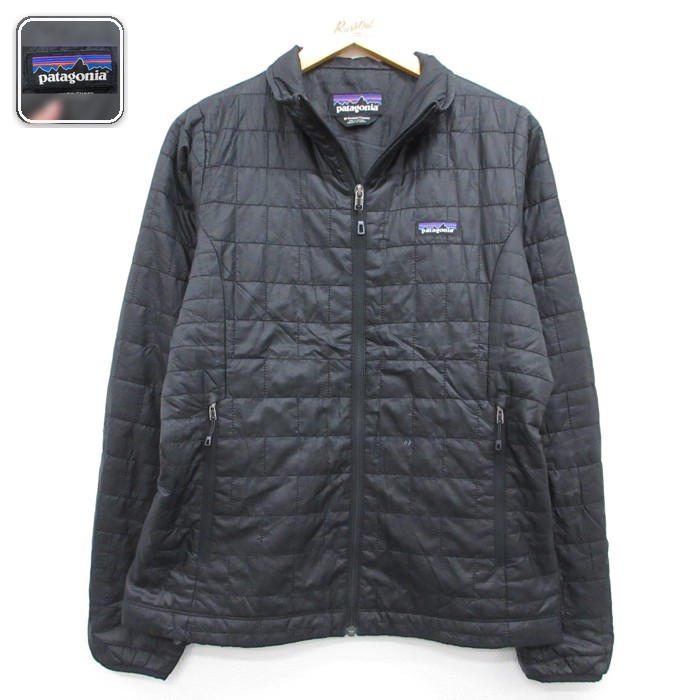 古着 パタゴニア patagonia 長袖 レディース メンズ ナノ パフ キルティング ポリエステル ブラック【spe】 26aug21