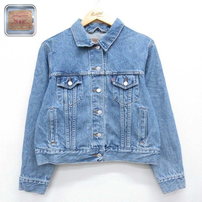 古着 Levi's リーバイス 長袖 レディース 00年代 00s ジージャン コットン ネイビー デニム 26sep09