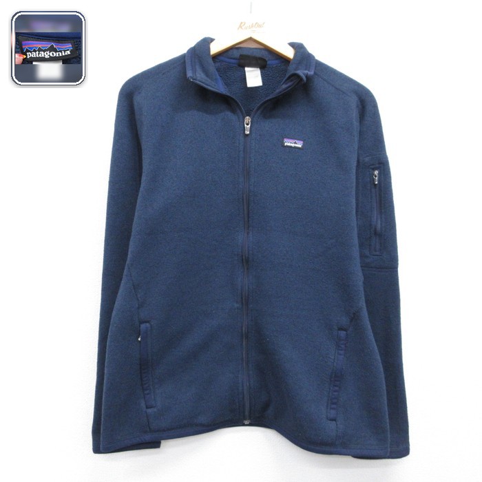 古着 パタゴニア patagonia 長袖 フルジップ レディース ベターセーター フリース ポリエステル ネイビー 26sep09