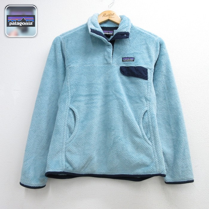 古着 パタゴニア patagonia 長袖 レディース ジャケット フリース スナップT ポーラテック ポリエステル ライトブルー 26sep15