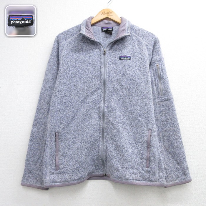 古着 パタゴニア patagonia 長袖 フルジップ レディース ジャケット ベターセーター ポリエステル パープル 霜降り 26sep15