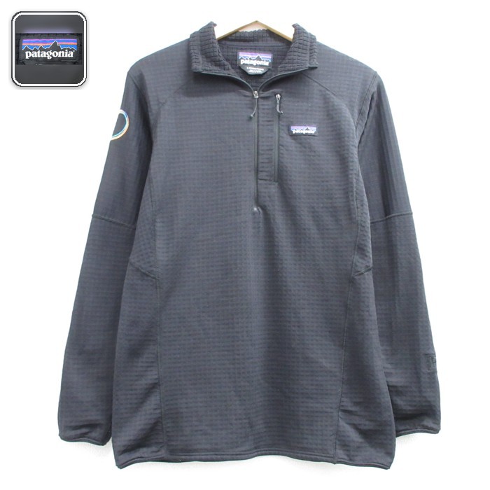 古着 パタゴニア patagonia 長袖 ハーフジップ レディース ジャケット ポーラテック ブラック 26sep15