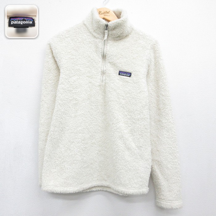 古着 パタゴニア patagonia 長袖 ハーフジップ レディース ジャケット ボア フリース ポリエステル 生成 26sep16