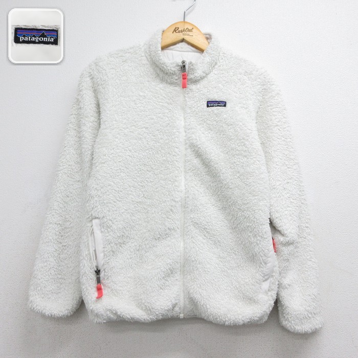 古着 パタゴニア patagonia 長袖 フルジップ レディース リバーシブル フリース ポリエステル ホワイト 26sep18