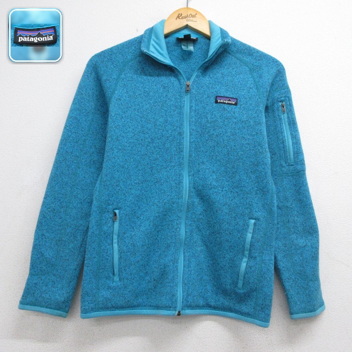 古着 パタゴニア patagonia 長袖 フルジップ レディース フリース ベターセーター ジャケット ポリエステル ライトブルー 霜降り 26sep28