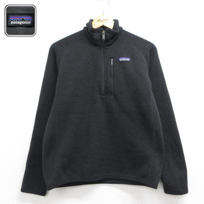 古着 パタゴニア patagonia 長袖 ハーフジップ レディース ベターセーター ポリエステル ブラック 26sep29