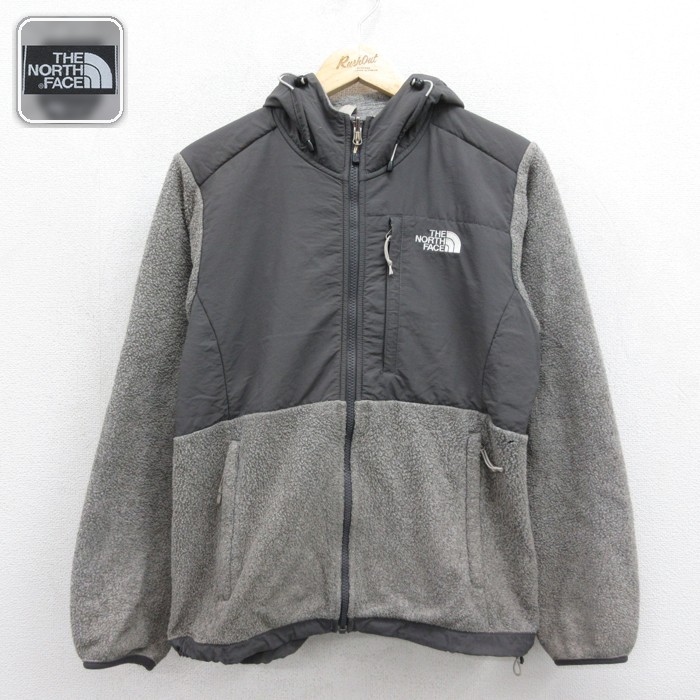 古着 ノースフェイス THE NORTH FACE 長袖 レディース デナリ パーカージャケット フリース グレー 霜降り 26sep29