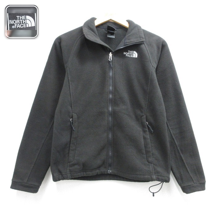古着 ノースフェイス THE NORTH FACE 長袖 フルジップ レディース ジャケット フリース ポリエステル ブラック 26oct02