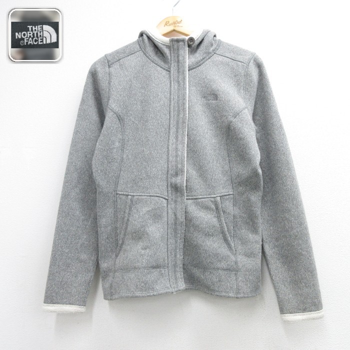 古着 ノースフェイス THE NORTH FACE 長袖 フルジップ パーカー レディース ベターセーター ジャケット ポリエステル グレー 霜降り 26oct02