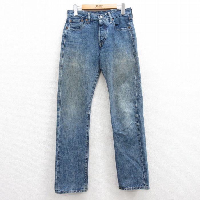 【20%OFF】古着 リーバイス Levis 501 ジーンズ レディース コットン 紺 ネイビー デニム 25jan17 中古 ボトムス ジーパン Gパン ロング パンツ