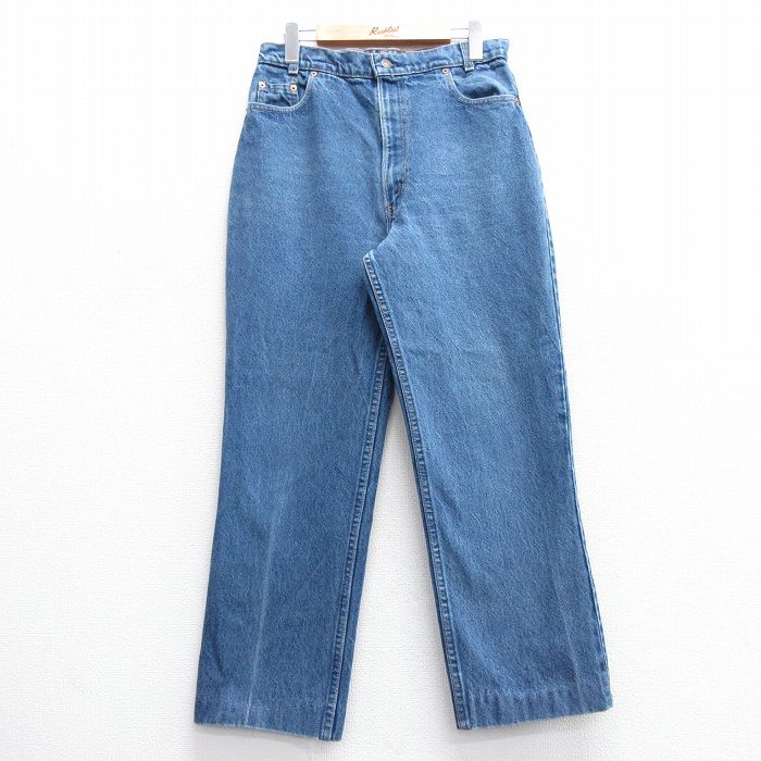 古着 リーバイス Levis ジーンズ レディース 90年代 90s コットン USA製 紺 ネイビー デニム 【spe】 25feb17 中古 ボトムス ジーパン Gパン ロング パンツ