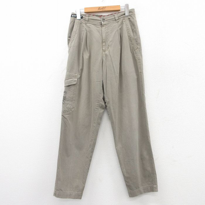 古着 ビューグルボーイ パンツ レディース WARNING コットン 緑系 グリーン 25mar22 中古 ボトムス