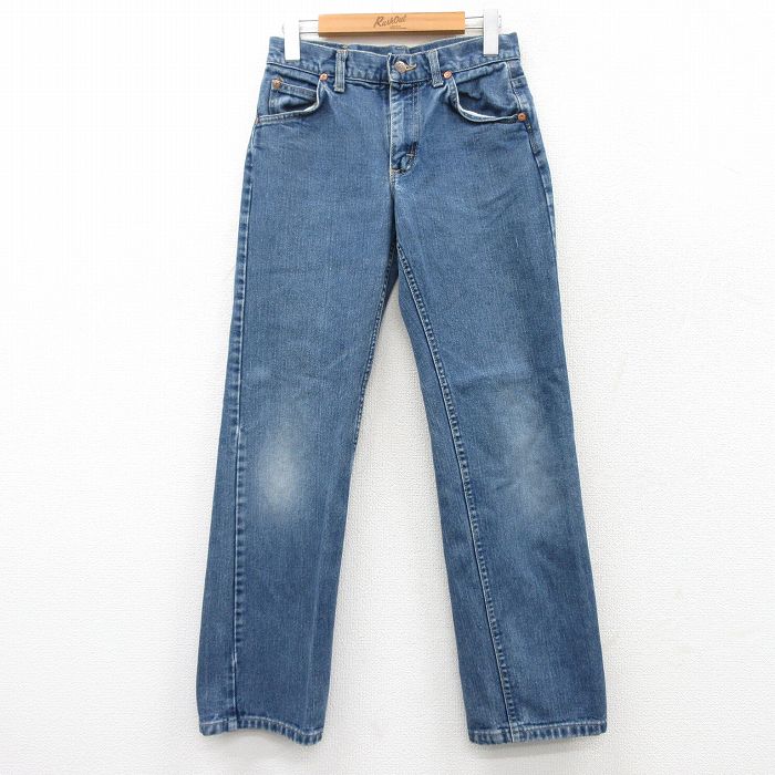 【20%OFF】古着 リー Lee ジーンズ レディース 80年代 80s コットン USA製 タロン 紺 ネイビー デニム 【spe】 25mar22 中古 ボトムス ジーパン Gパン ロング パンツ