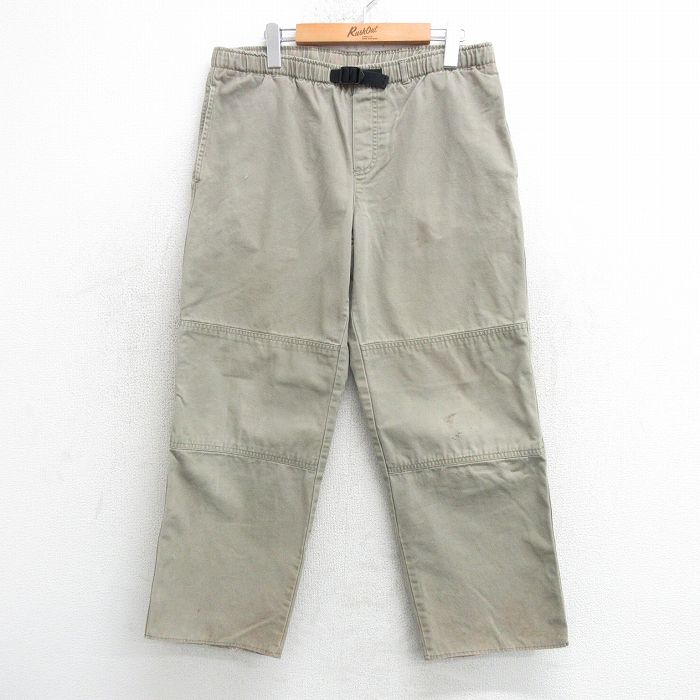 古着 ランズエンド パンツ レディース ダック地 コットン 緑系 グリーン 25mar28 中古 ボトムス