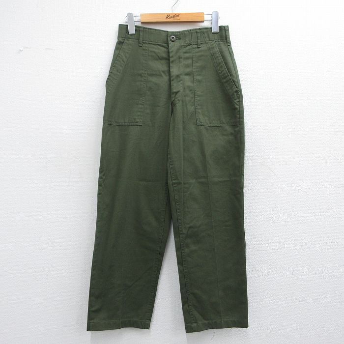 古着 ビンテージ ミリタリー ベイカー パンツ レディース 70年代 70s USA製 タロン 緑 グリーン 【spe】 25mar31 中古 ボトムス