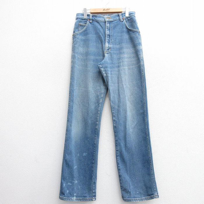 【50%OFF】古着 リー Lee ジーンズ レディース 80年代 80s ヒゲ USA製 タロン 紺 ネイビー デニム 25apr25 中古 ボトムス ジーパン Gパン ロング パンツ