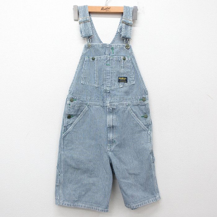 古着 オシュコシュ OSHKOSH オーバーオール レディース コットン 紺他 ネイビー ヒッコリー ストライプ 25jun27 中古 ボトムス