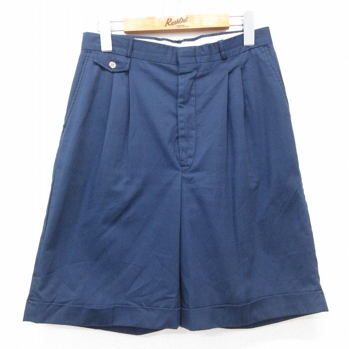 古着 ショート パンツ ショーツ レディース 80年代 80s USA製 タロン 紺 ネイビー 25jun27 中古 ボトムス 短パン ショーパン ハーフ