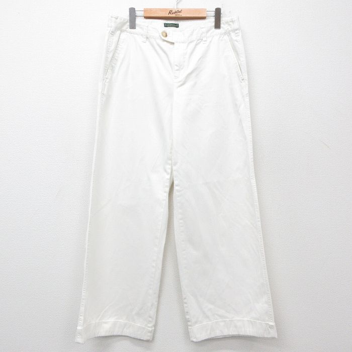 古着 ラルフローレン Ralph Lauren ブランド パンツ レディース コットン 白 ホワイト 25jun27 中古 ボトムス
