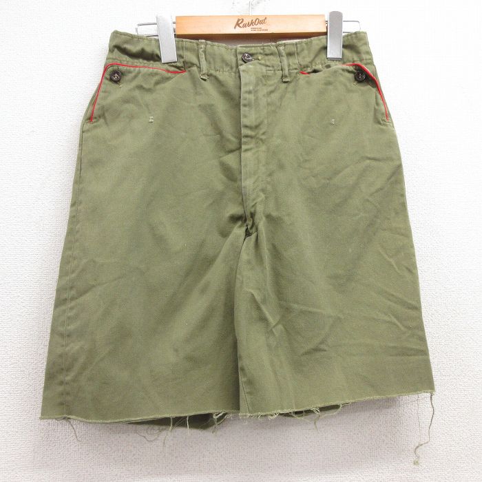 古着 ショート ボーイスカウト パンツ ショーツ レディース70年代 70s タロン 緑 グリーン 25jun27 中古 ボトムス