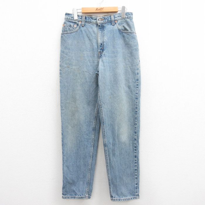 【50%OFF】古着 リーバイス Levis 550 ジーンズ レディース 90年代 90s コットン USA製 紺 ネイビー デニム 【spe】 25jul26 中古 ボトムス ジーパン Gパン ロング パンツ