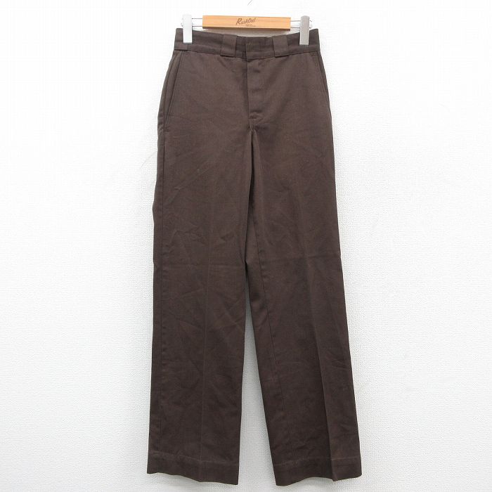 古着 ディッキーズ Dickies ワーク パンツ レディース 80年代 80s タロン 茶 ブラウン 25oct20 中古 ボトムス