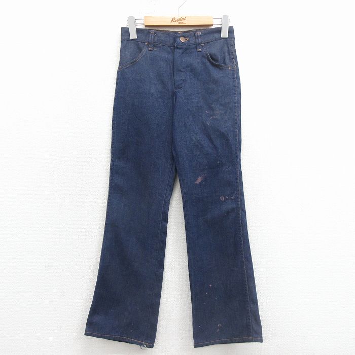 古着 ラングラー ジーンズ レディース 80年代 80s USA製 紺 デニム 26jan23