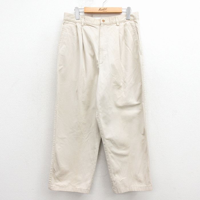 古着 ブルックスブラザーズ ブランド パンツ レディース 90年代 90s コットン ベージュ 26jan23