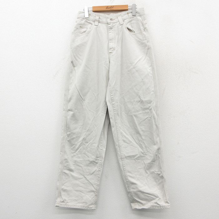 古着 リー Lee パンツ レディース 90年代 90s コットン USA製 白系 26feb09