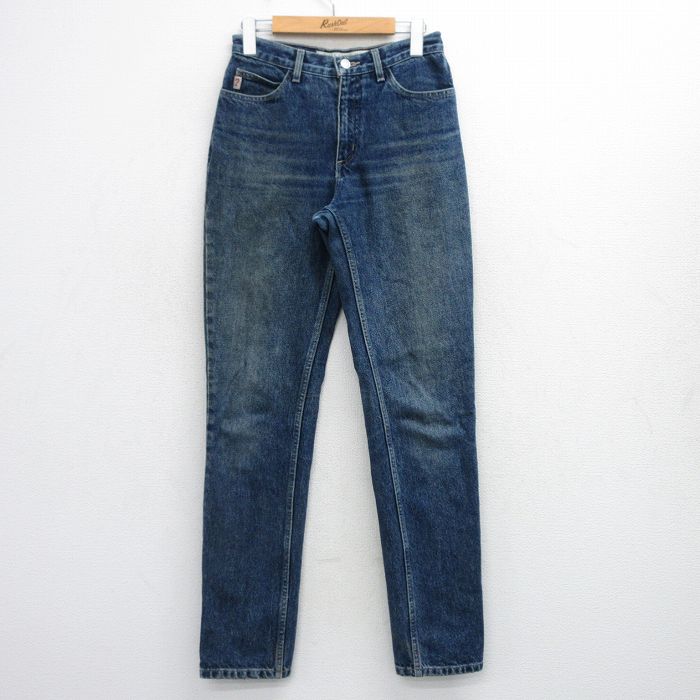 【20%OFF】古着 ゲス GUESS ブランド ジーンズ レディース 00年代 00s ヒゲ コットン 紺 デニム 26feb21