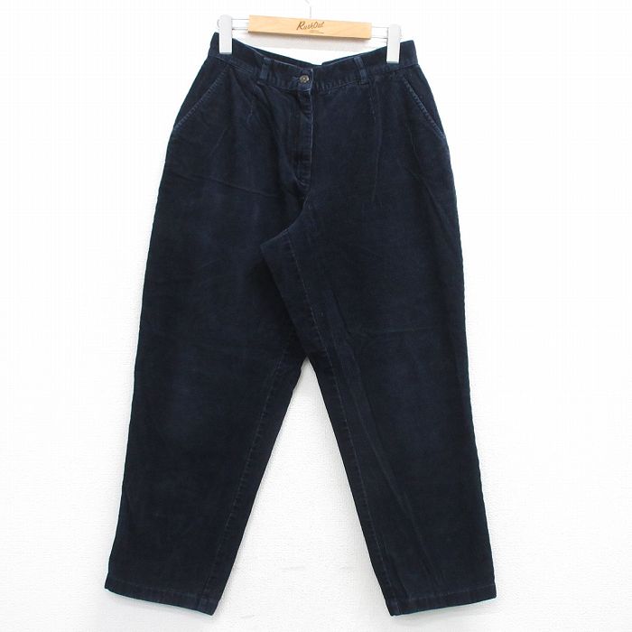 古着 エルエルビーン コーデュロイ パンツ レディース 00年代 00s 紺 26feb21