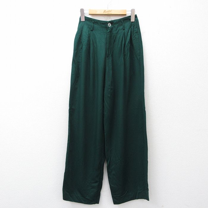 古着 ギャップ GAP パンツ レディース 90年代 90s レーヨン 緑【spe】 26may01
