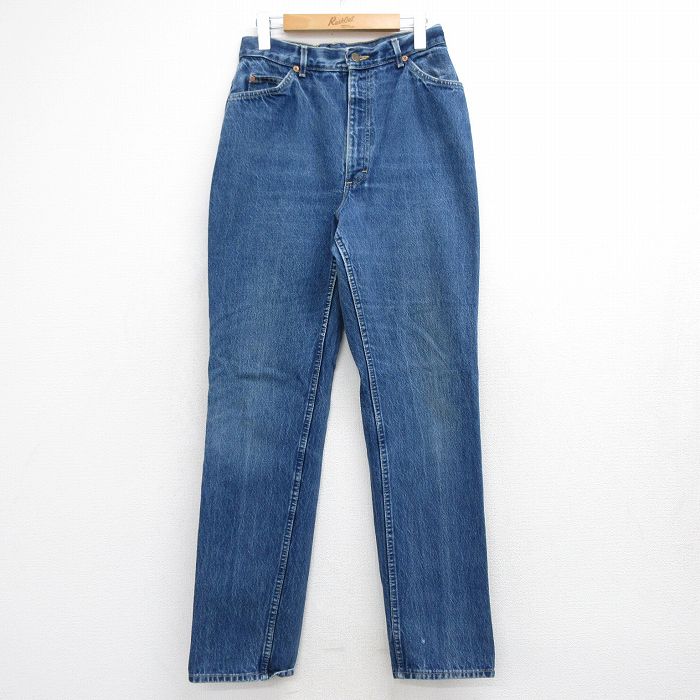 古着 リー Lee ジーンズ レディース 90年代 90s コットン USA製 ネイビー デニム 26jun11