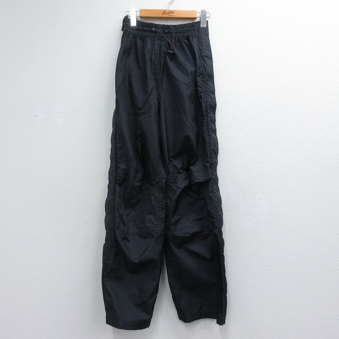 古着 EMS ナイロン パンツ レディース リップストップ ブラック 26jun17