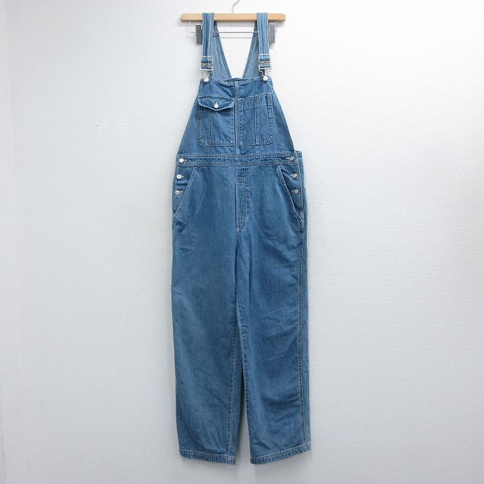 古着 ギャップ GAP オーバーオール レディース 00年代 00s コットン ネイビー デニム 26jun17