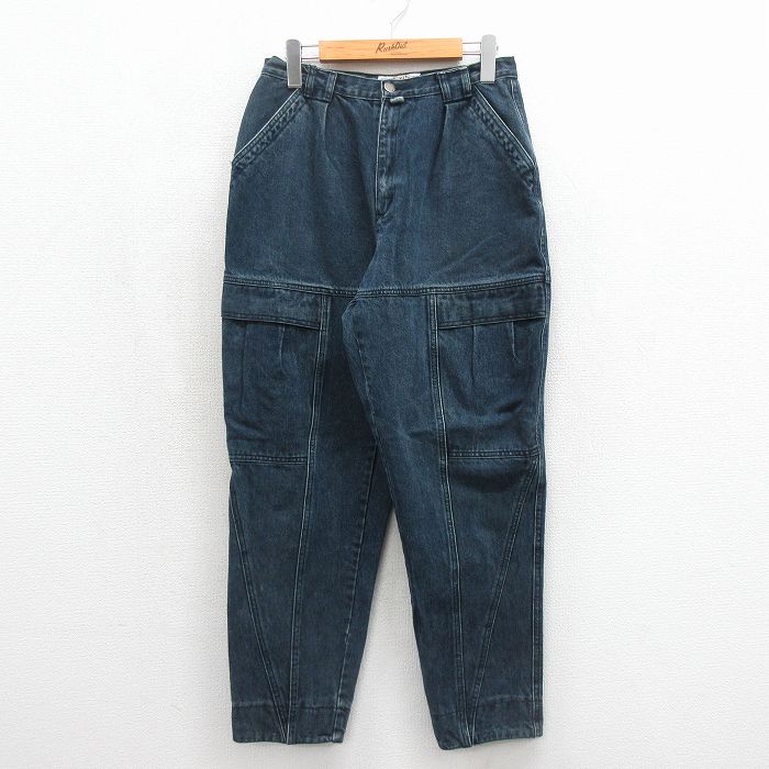 古着 ジーンズ レディース 90年代 90s コットン ネイビー デニム【spe】 26jun19